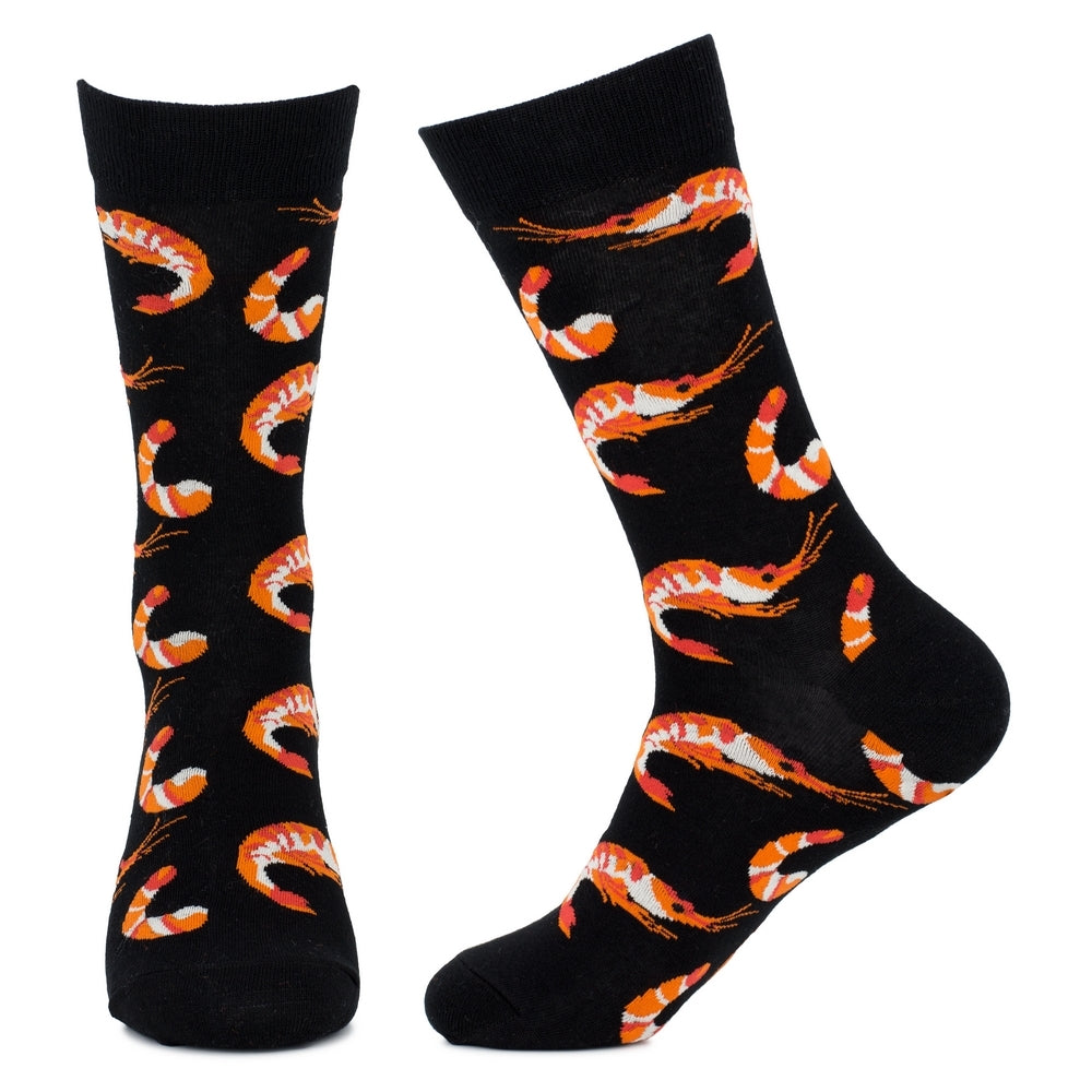 Men's Prawn Cocktail Black Socks