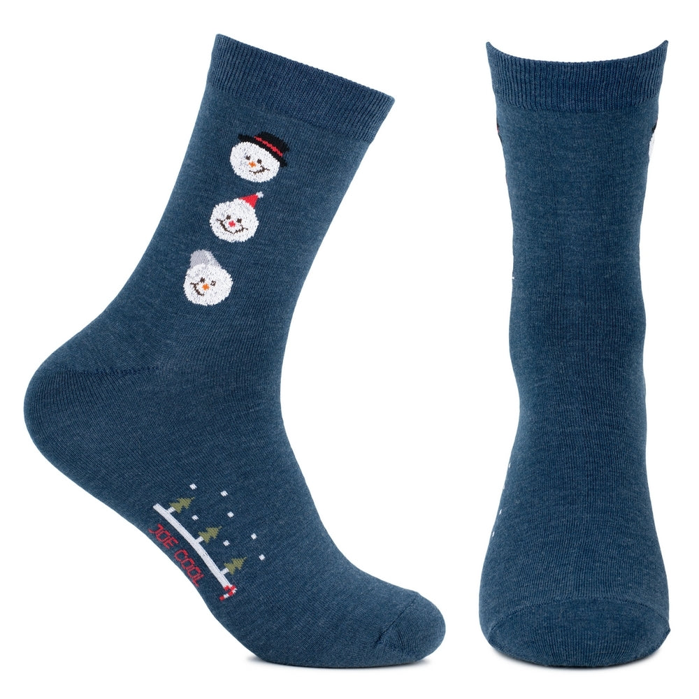 Men's Triple Snowman Socks – Navy