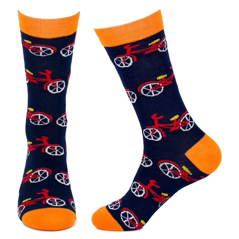 Men's Bicycle Navy Socks