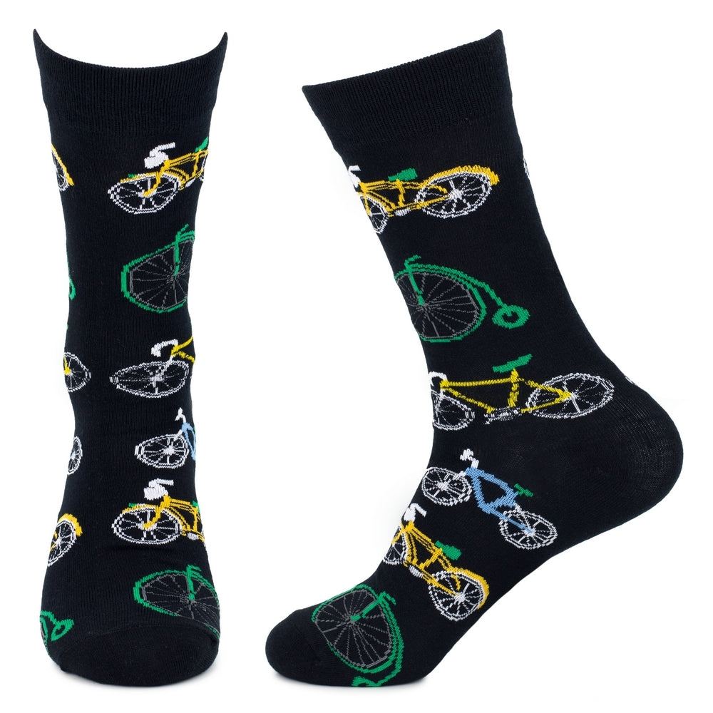 Men's Penny Farthing Bicycle Black Socks