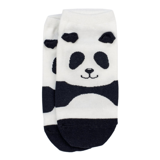 Ladies Ankle Panda Black Socks
