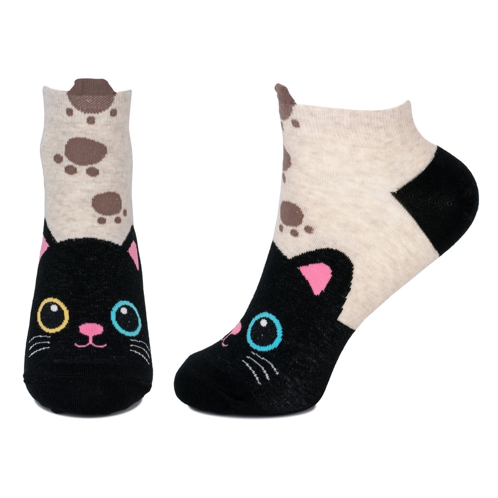 Ladies Ankle Pussy Paws Multi Socks