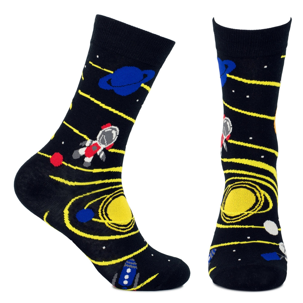 Men's Interstellar Journey Black Socks
