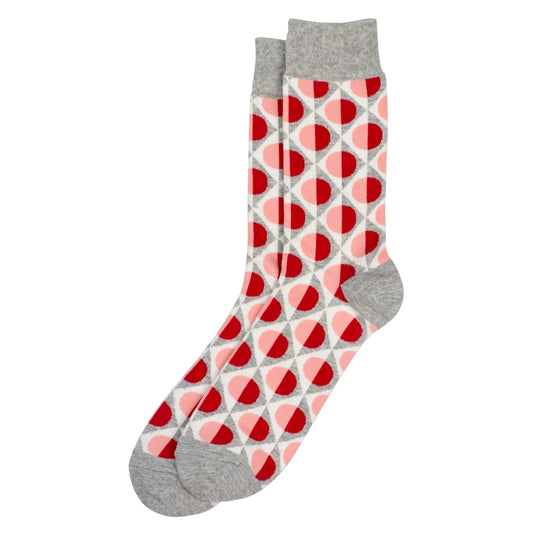 Gents Retro Wallpaper Grey Socks
