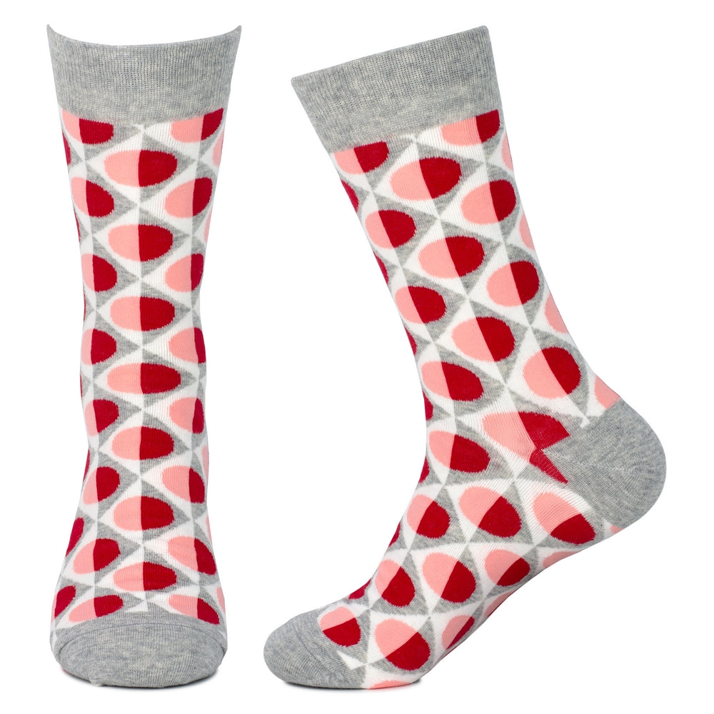 Men's Retro Wallpaper Grey Socks