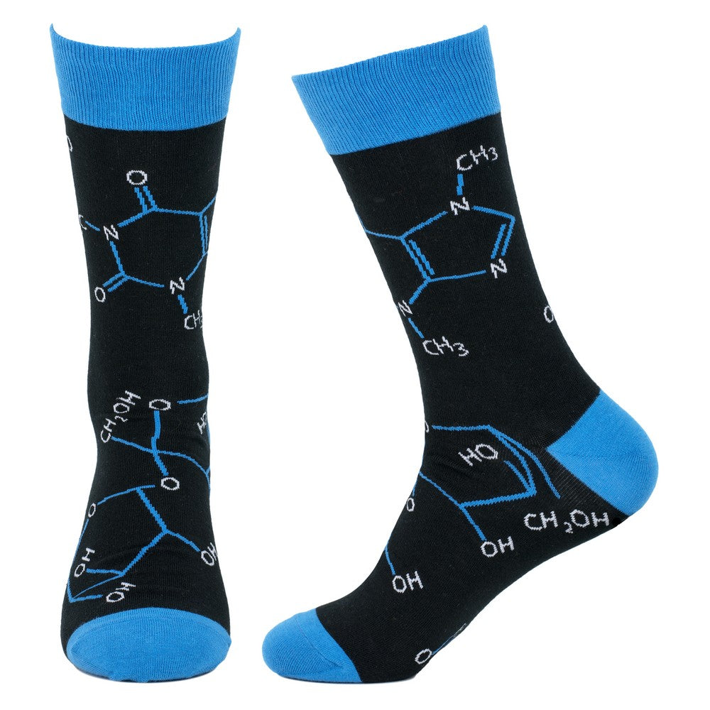 Men's Black Coffee One Sugar Black Socks