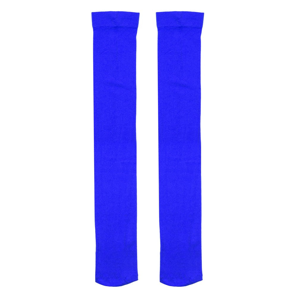 Ladies Mary Quant Inspired Over Knee Royal Blue Socks