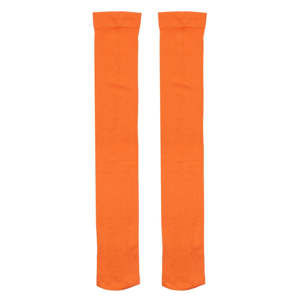 Ladies Mary Quant Inspired Over Knee Orange Socks