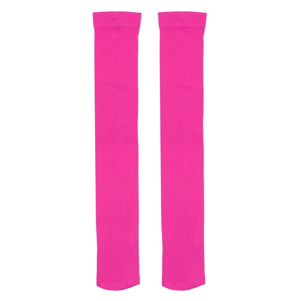 Ladies Mary Quant Inspired Over Knee Pink Socks