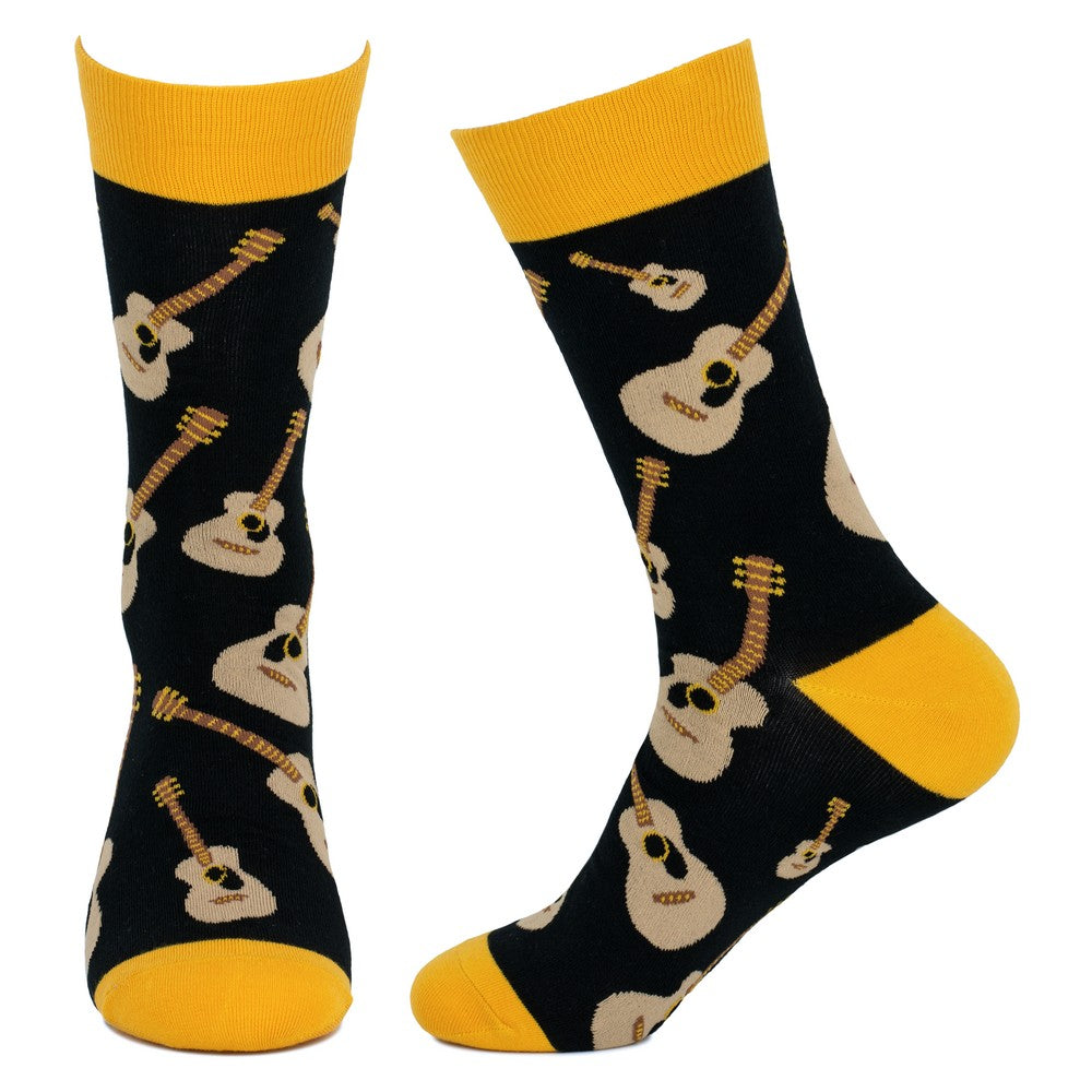 Men's Guitar Black Socks