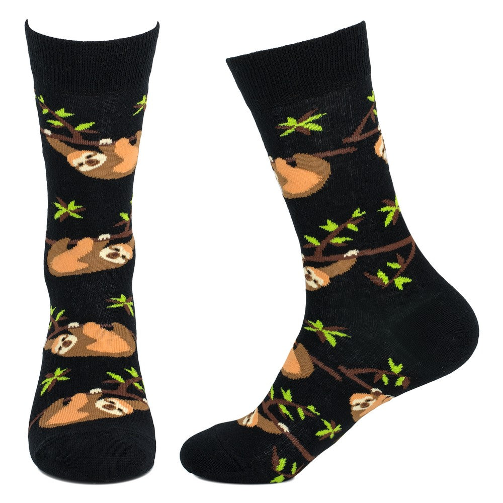 Men's Sloth Black Socks