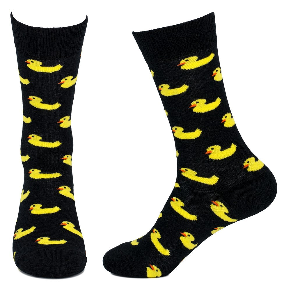 Men's Rubber Duck Black Socks