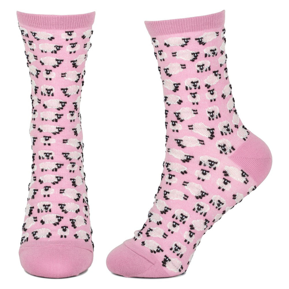 Ladies Sheep Flock Pink Socks