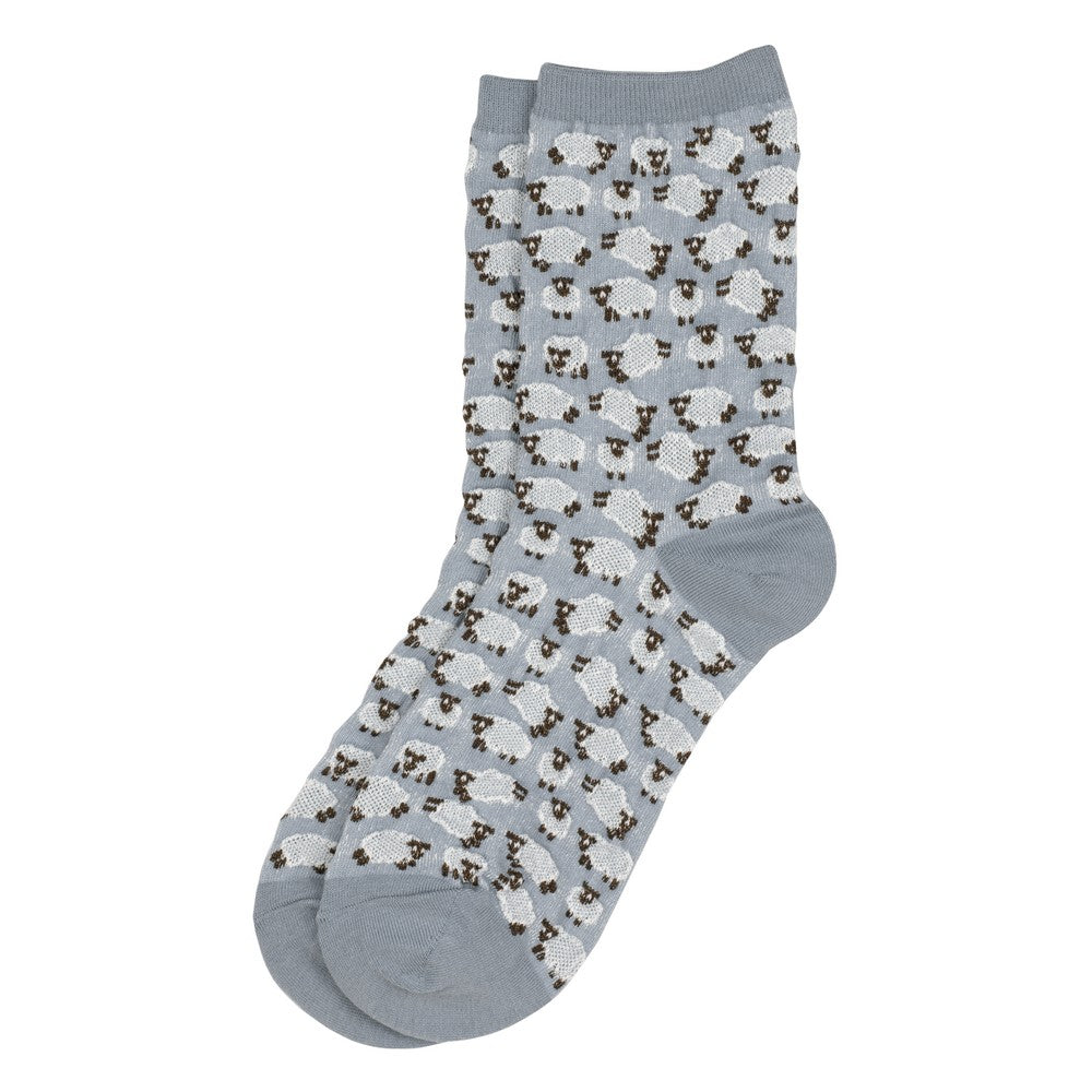 Ladies sheep flock grey socks made of Cotton & Spandex