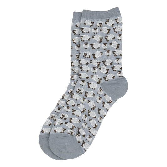 Ladies sheep flock grey socks made of Cotton & Spandex
