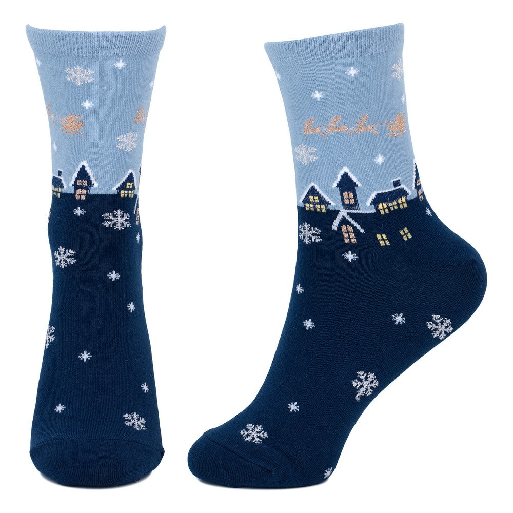 Ladies Holy Night Socks – Blue