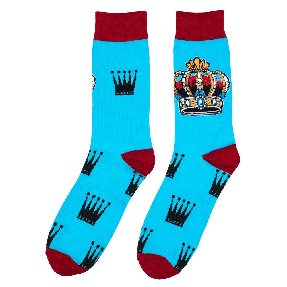 Gents Coronation Day Blue Socks