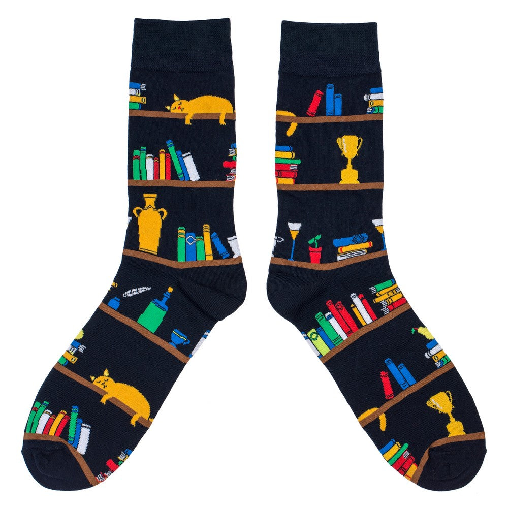 Gents in the study socks made of Cotton & Spandex