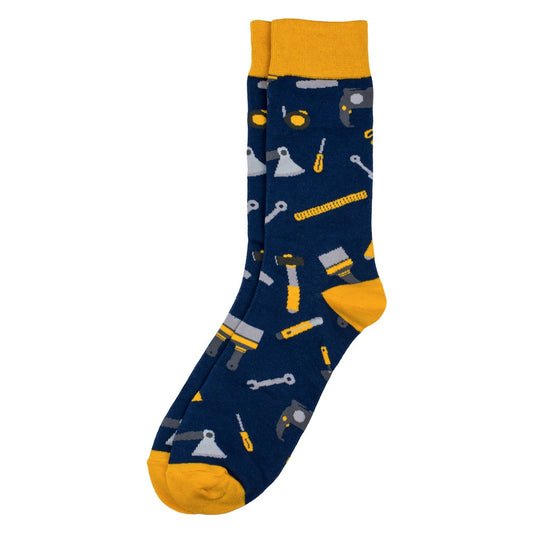 Gents toolbox navy blue socks made of Cotton & Spandex