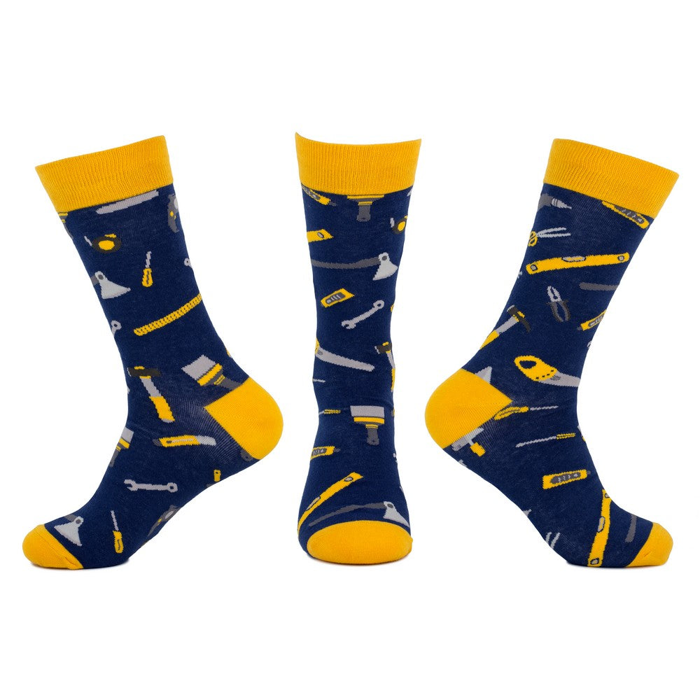 Men's Toolbox Navy Blue Socks