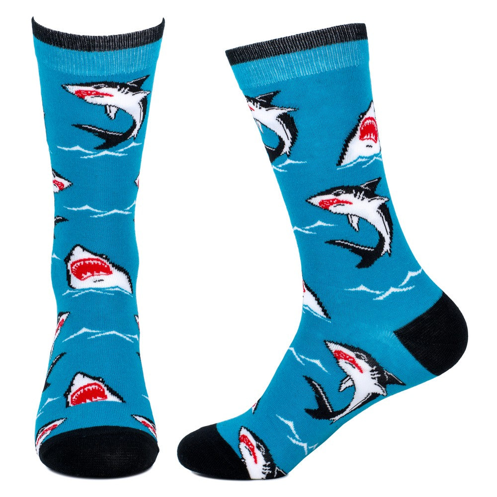 Men's Shiver Of Sharks Blue Socks