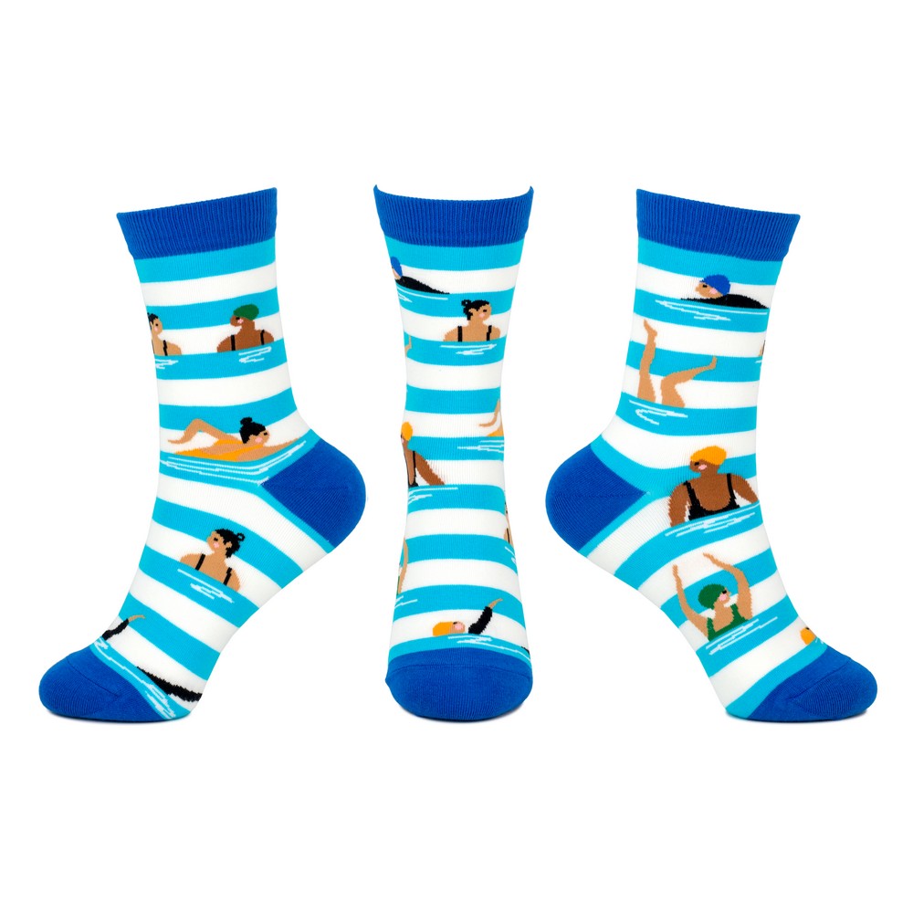 Ladies Splash Stripe Socks
