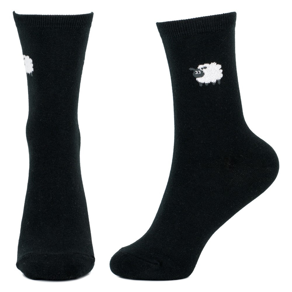 Ladies Lost Sheep Black Socks