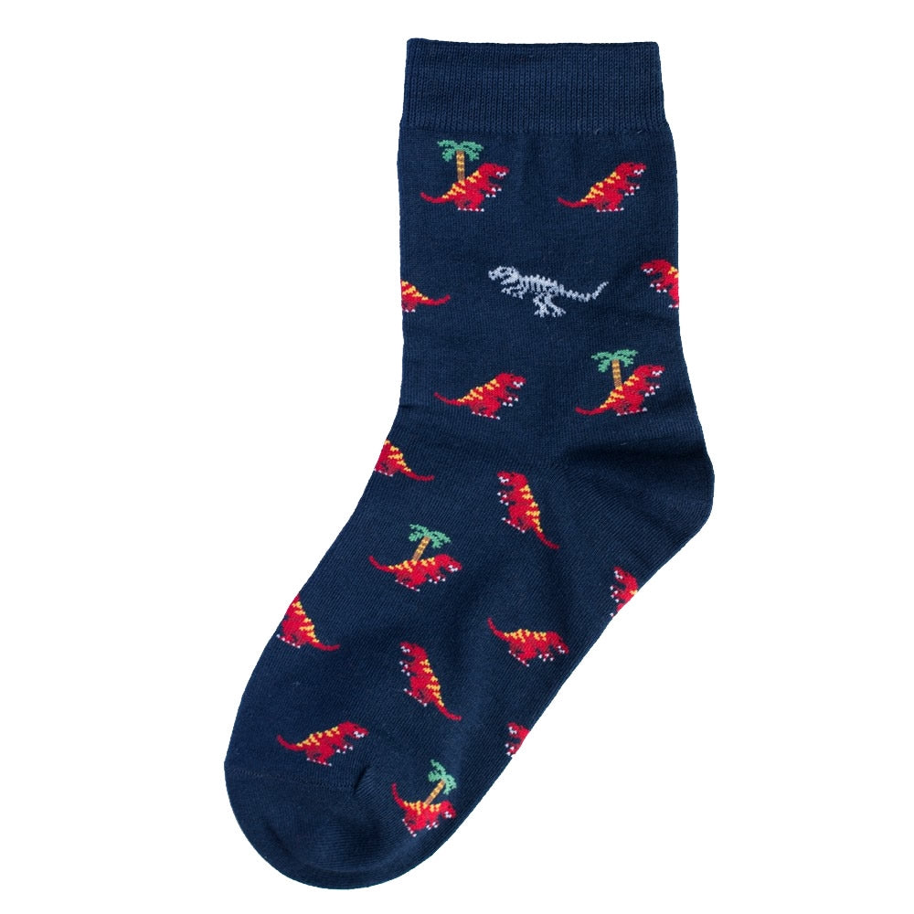 Ladies T-Rex Blue Socks