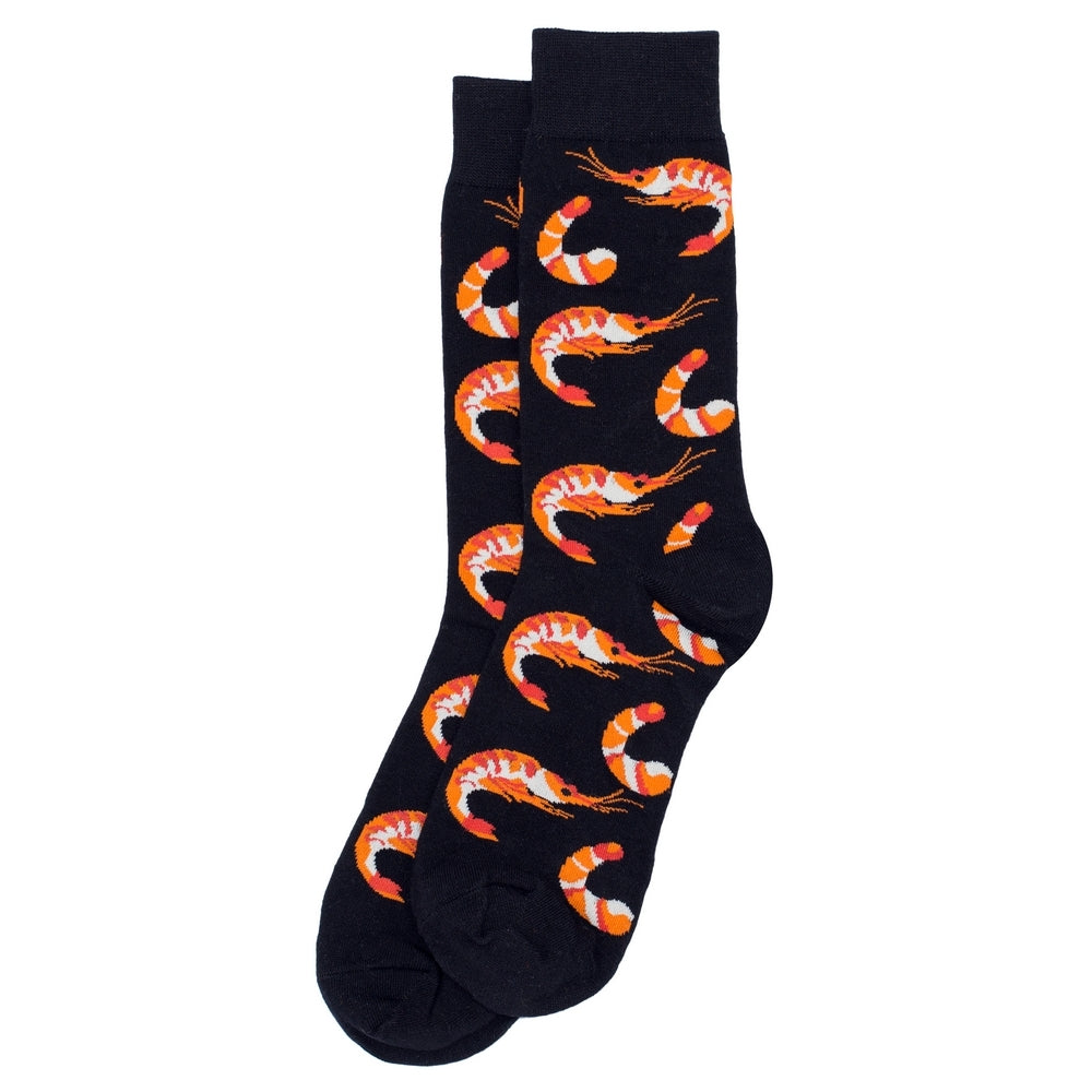 Gents Prawn Cocktail Black Socks