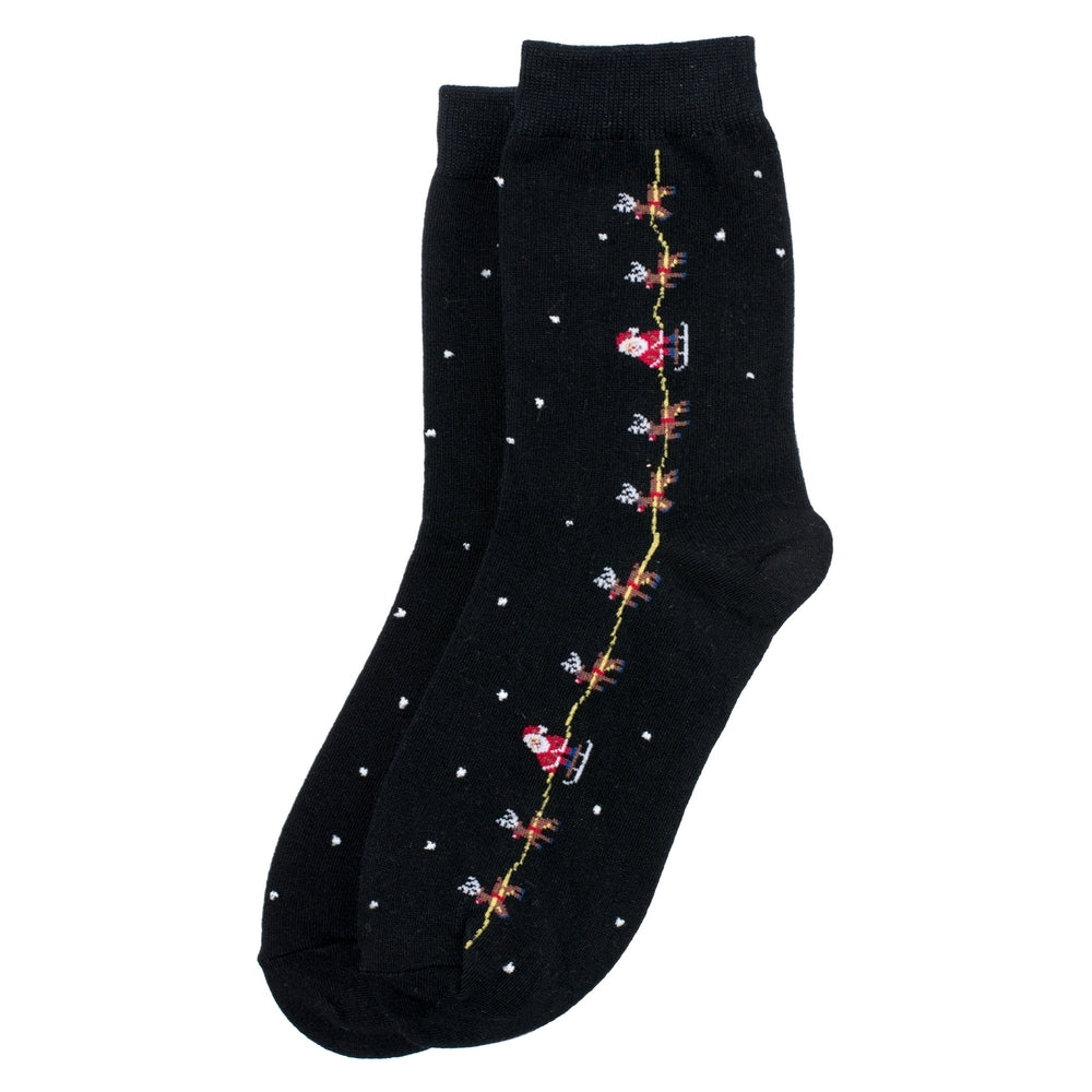 Ladies Night Before Christmas Socks – Black