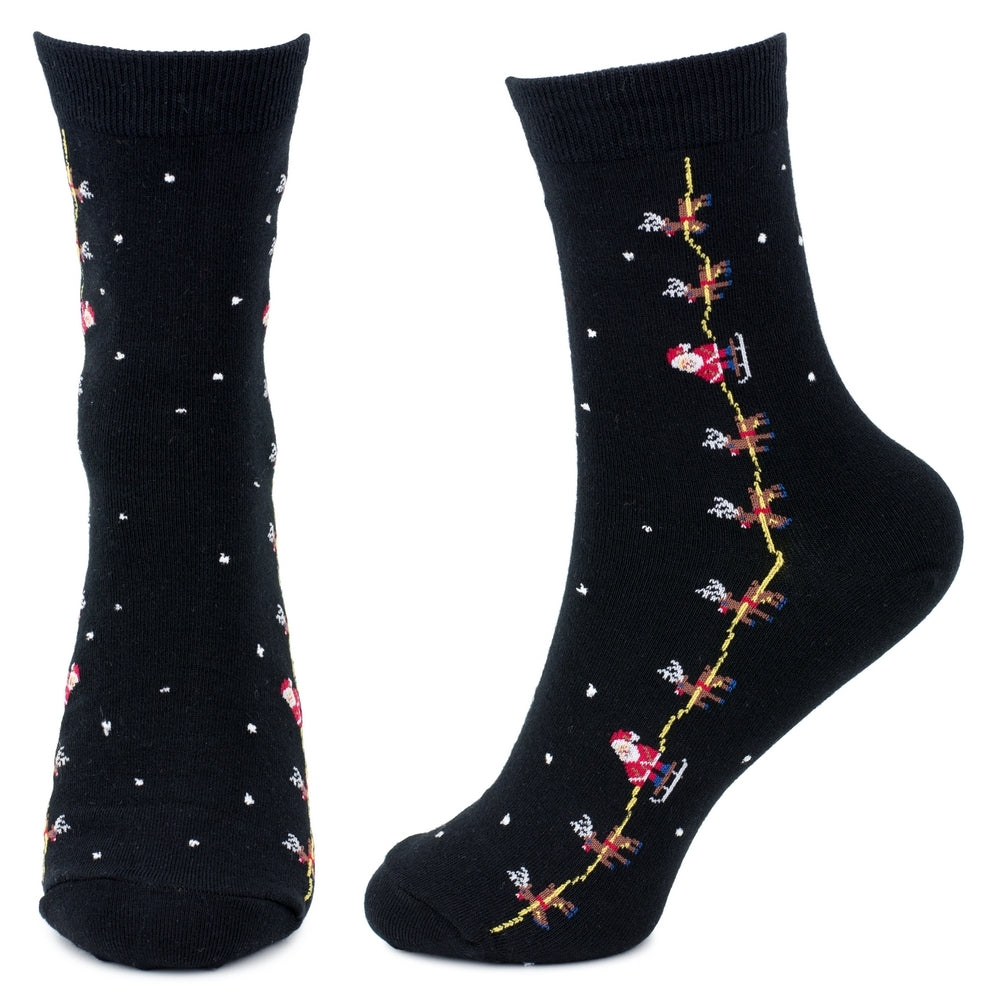Ladies Night Before Christmas Socks – Black