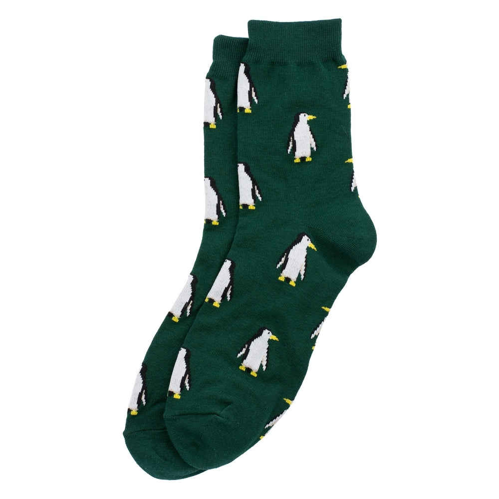 Gents Penguin Waddle Green Socks