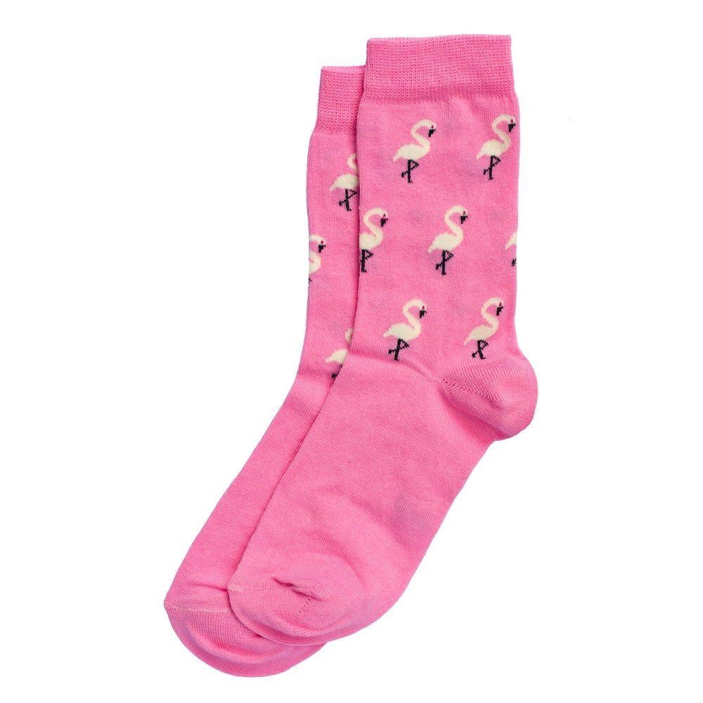 Ladies Flamingo Pink Socks