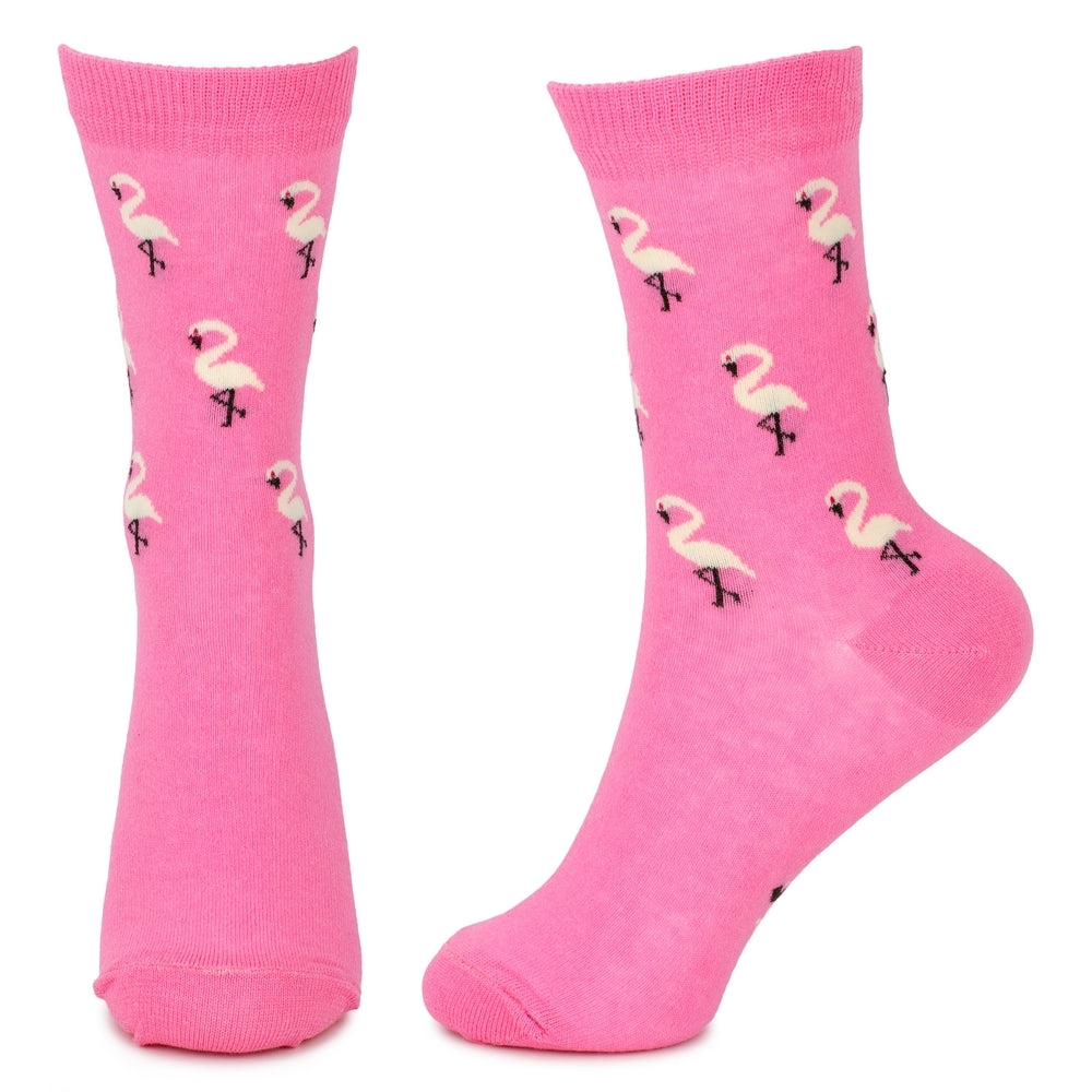 Ladies Flamingo Pink Socks