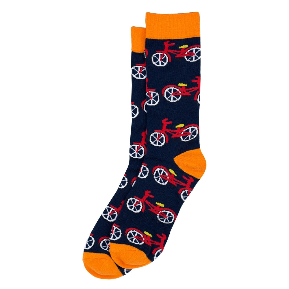 Gents Bicycle Navy Socks