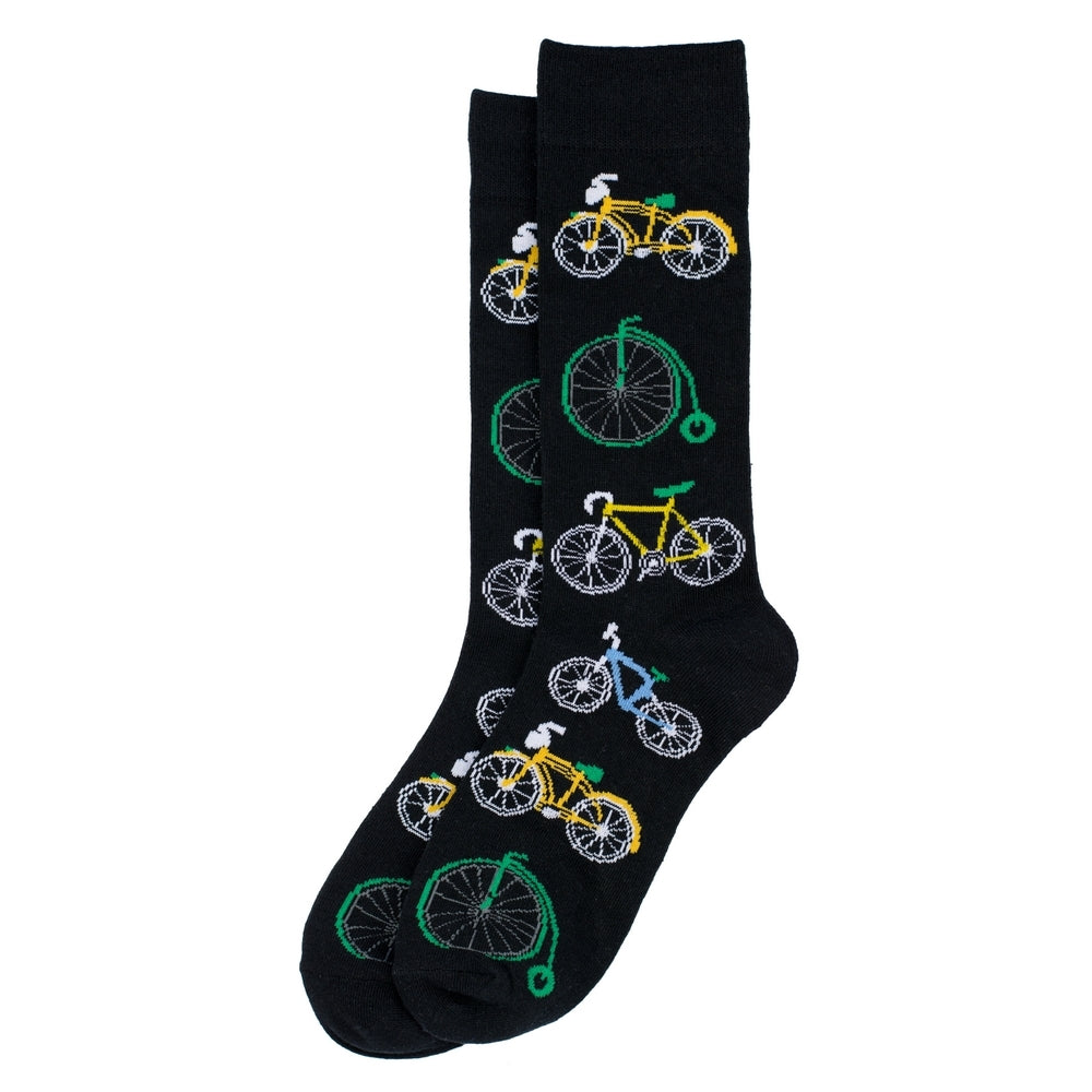 Gents Penny Farthing Bicycle Black Socks