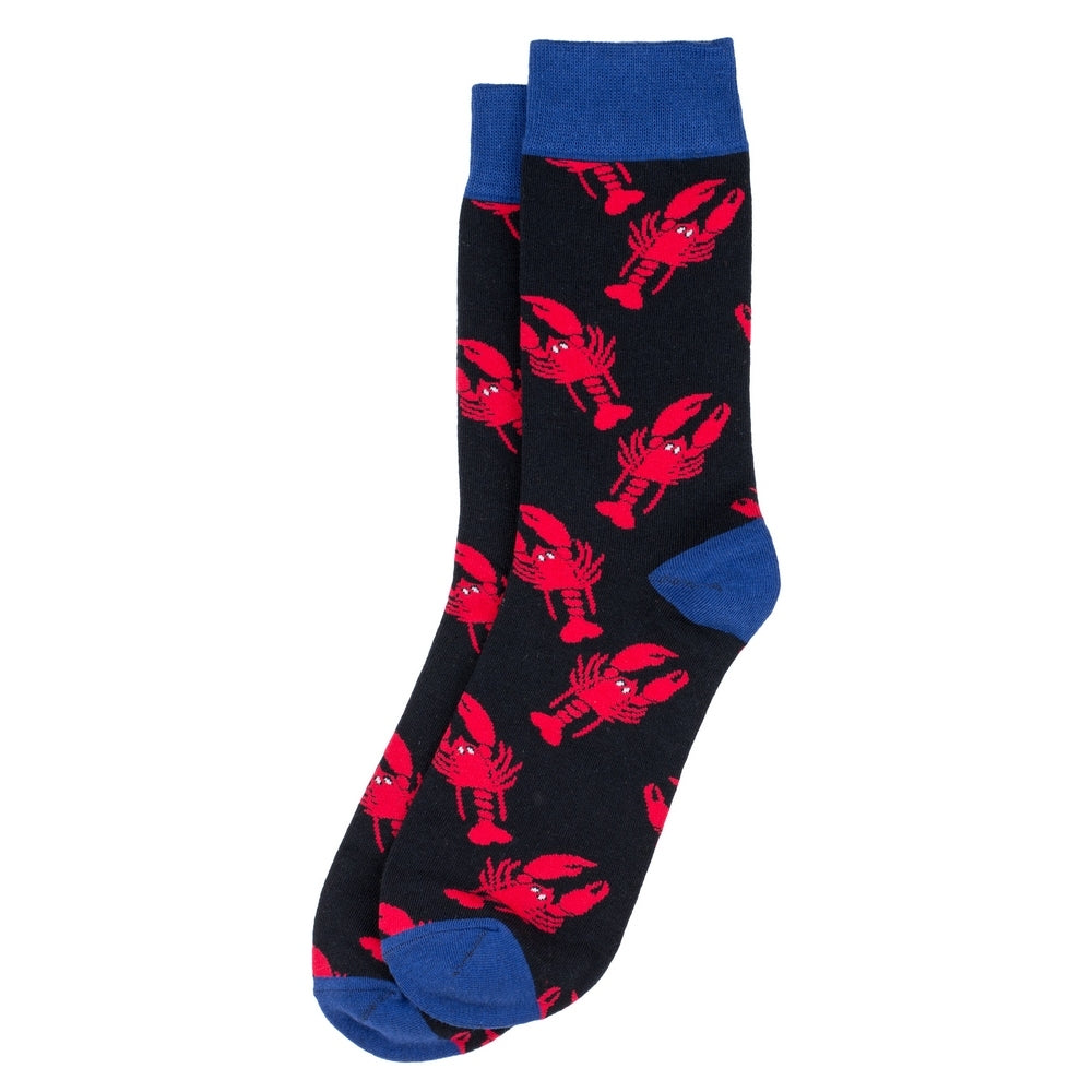 Ladies Lobster Black Socks