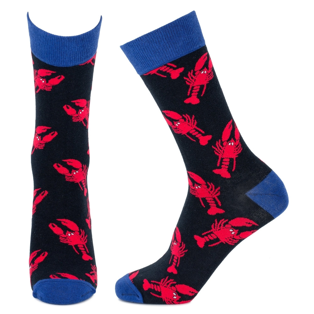 Ladies Lobster Black Socks