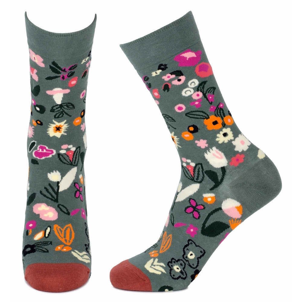 Ladies Meadow Flowers Multicoloured Socks