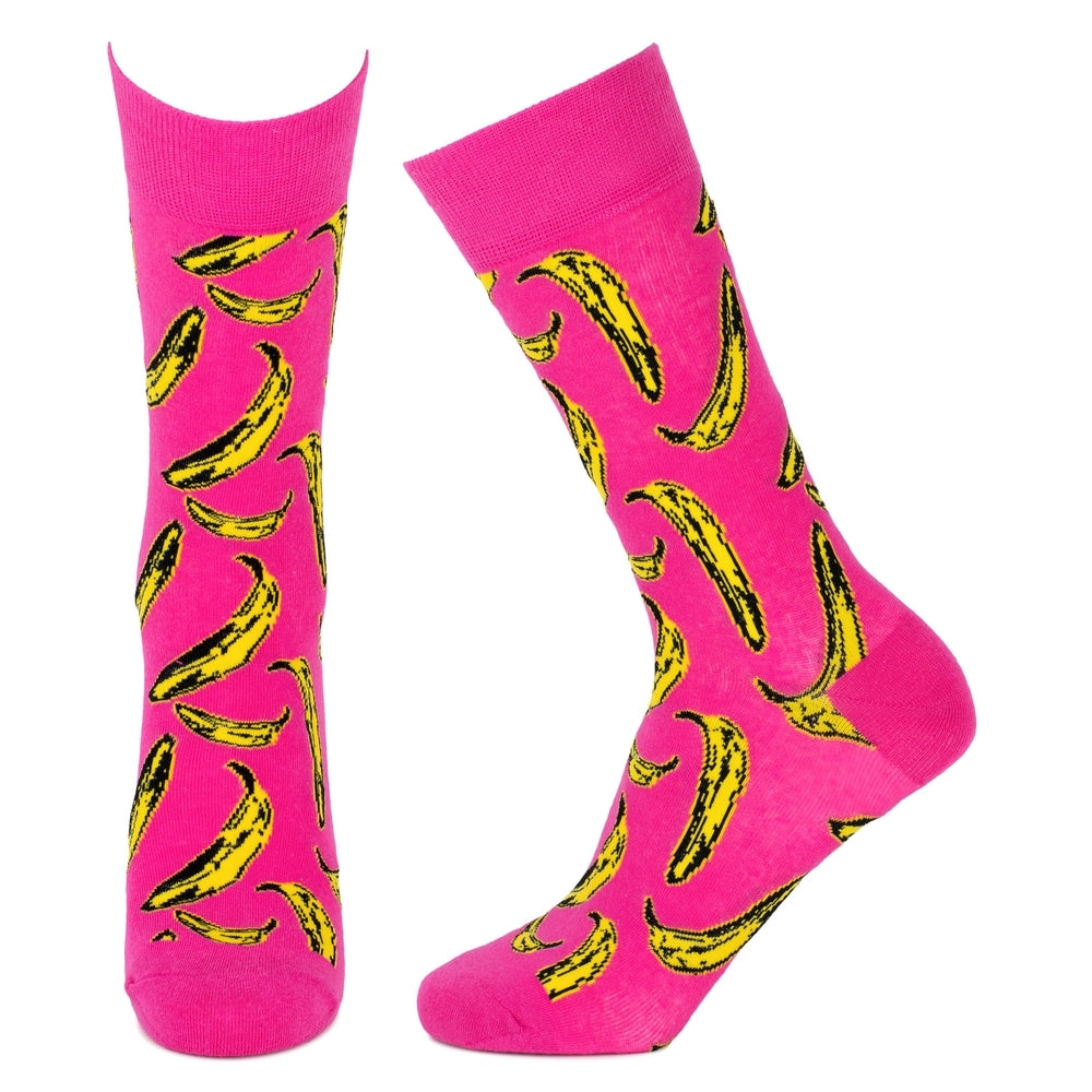 Ladies Andy Warhol - Bananas Pink Socks