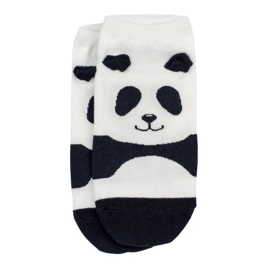 Ladies Ankle Panda Black Socks