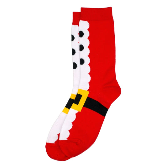 Men's Santa Suit Socks – Red Christmas Edition