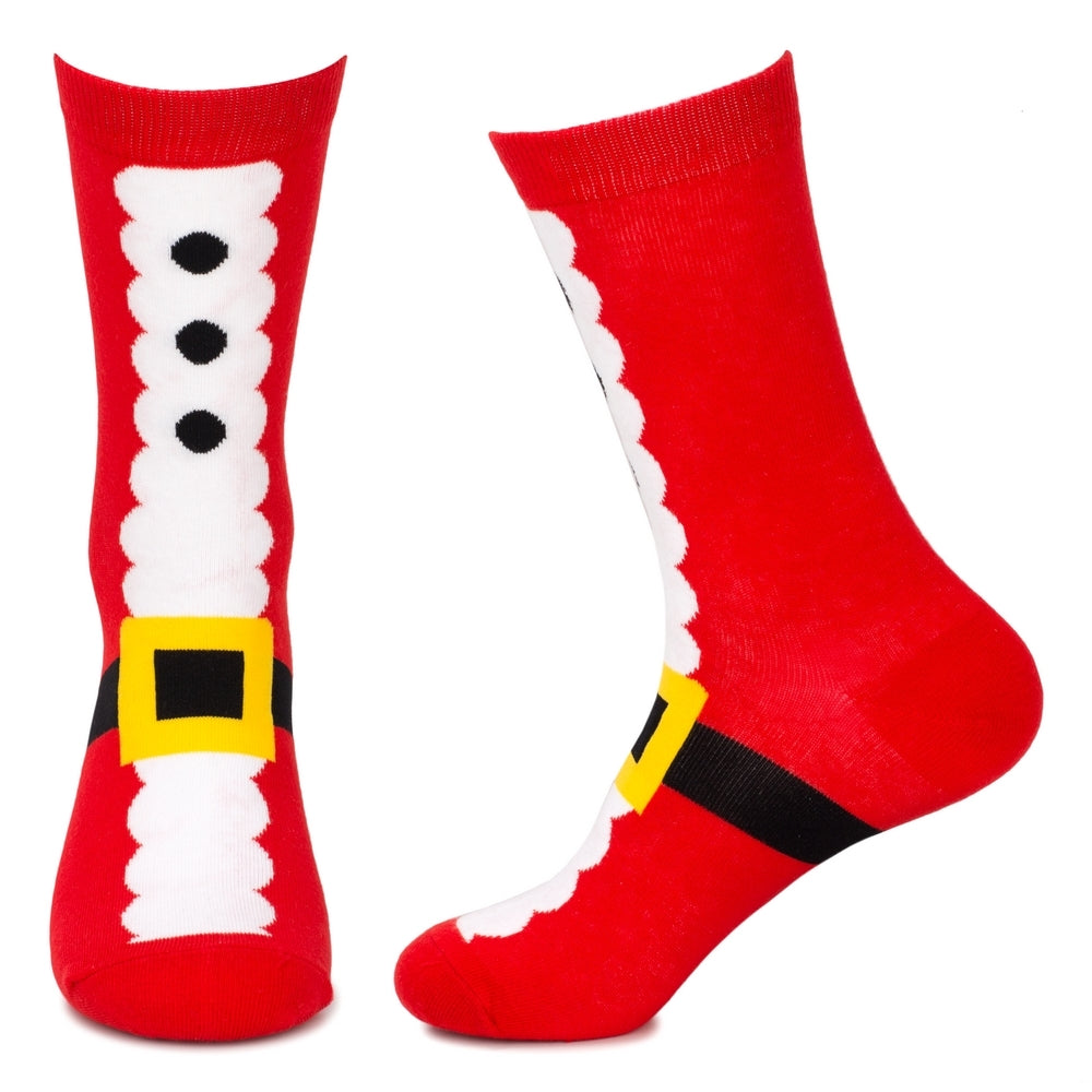 Men's Santa Suit Socks – Red Christmas Edition