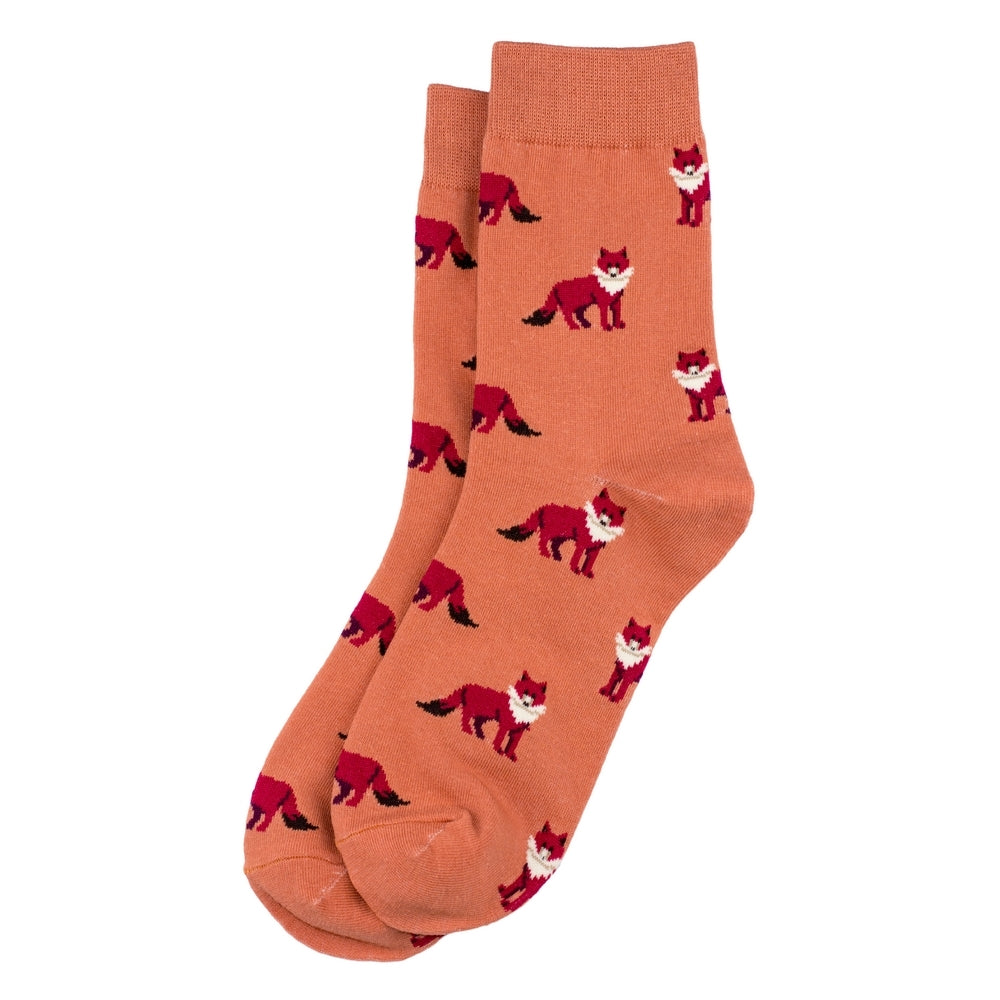 Ladies Fox Orange Socks