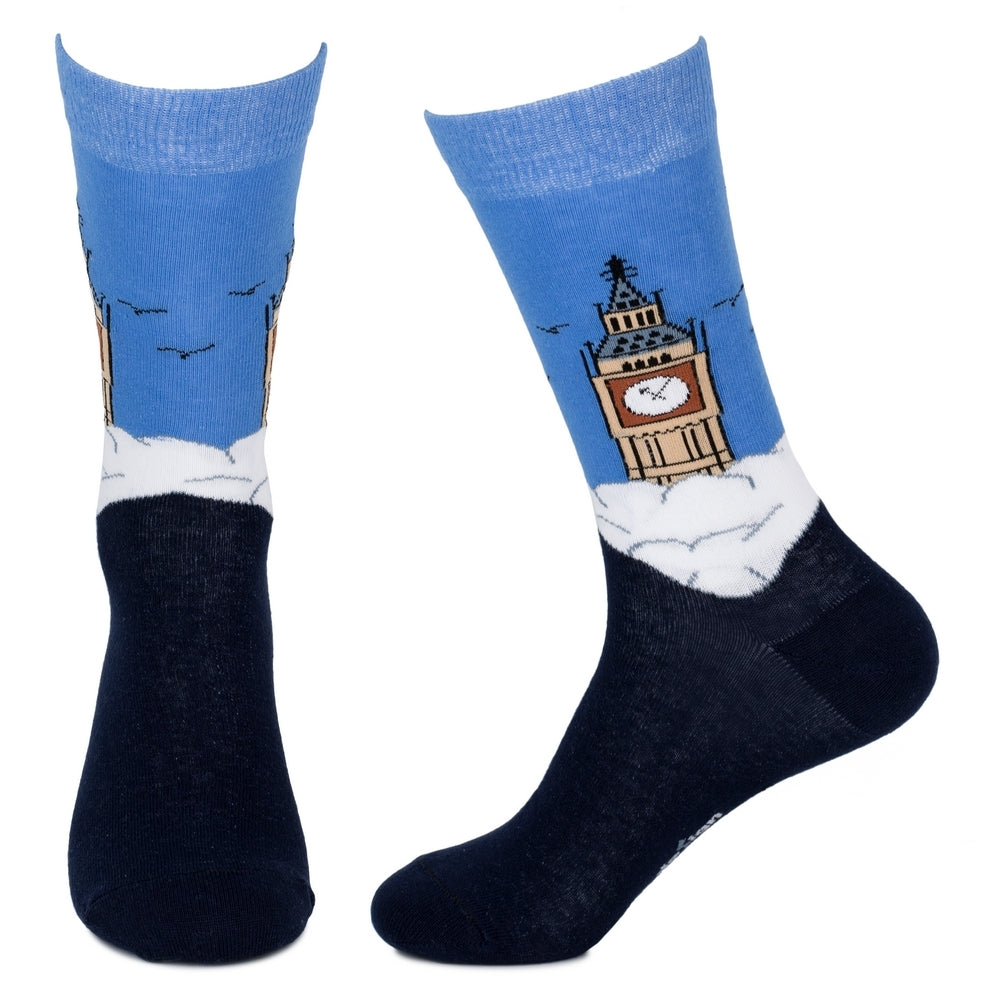 Gents Big Ben Blue Socks