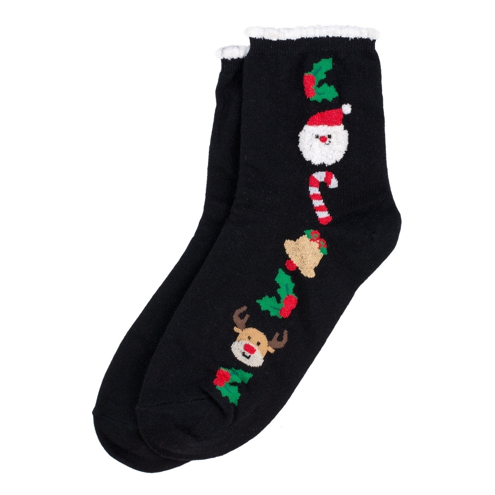 Ladies Tis the Season Socks – Black