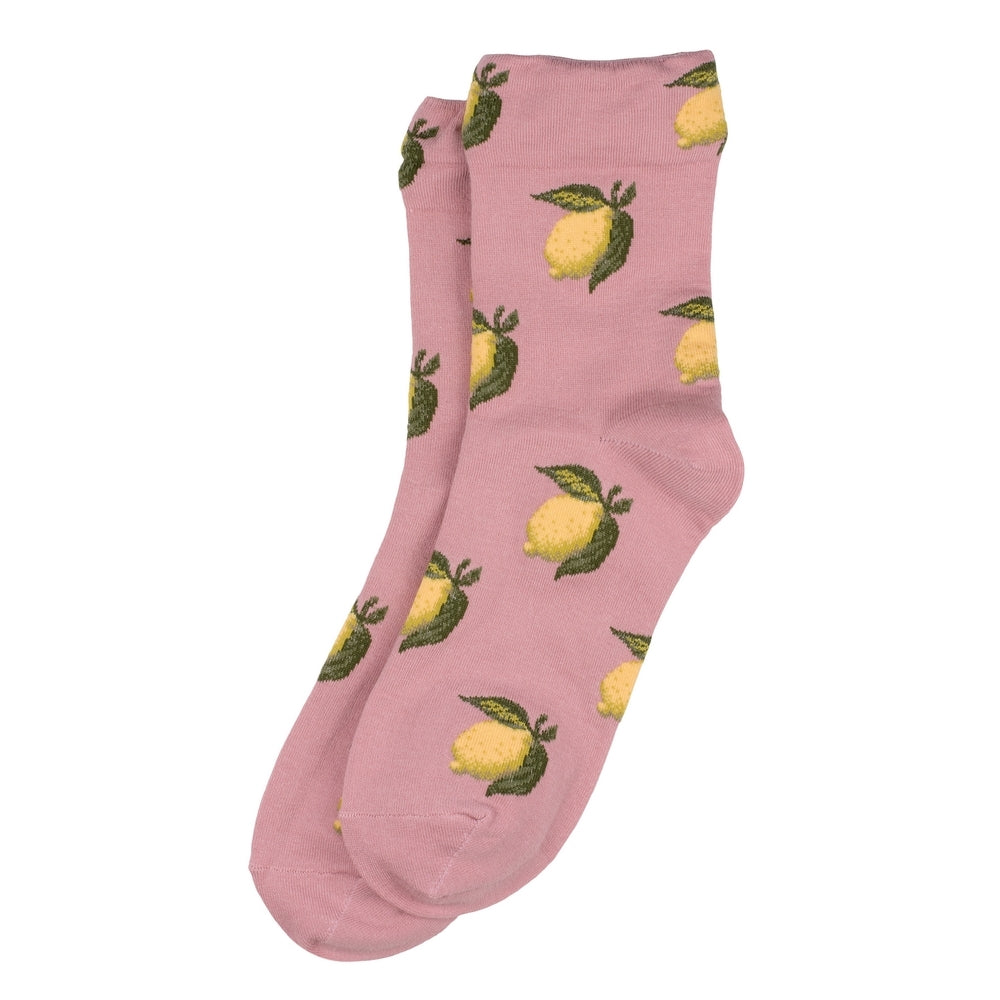 Ladies Classic Lemon Pink Socks