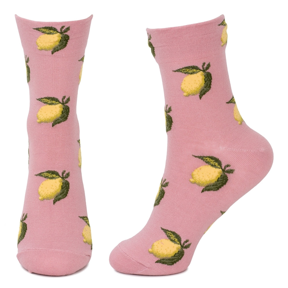 Ladies Classic Lemon Pink Socks