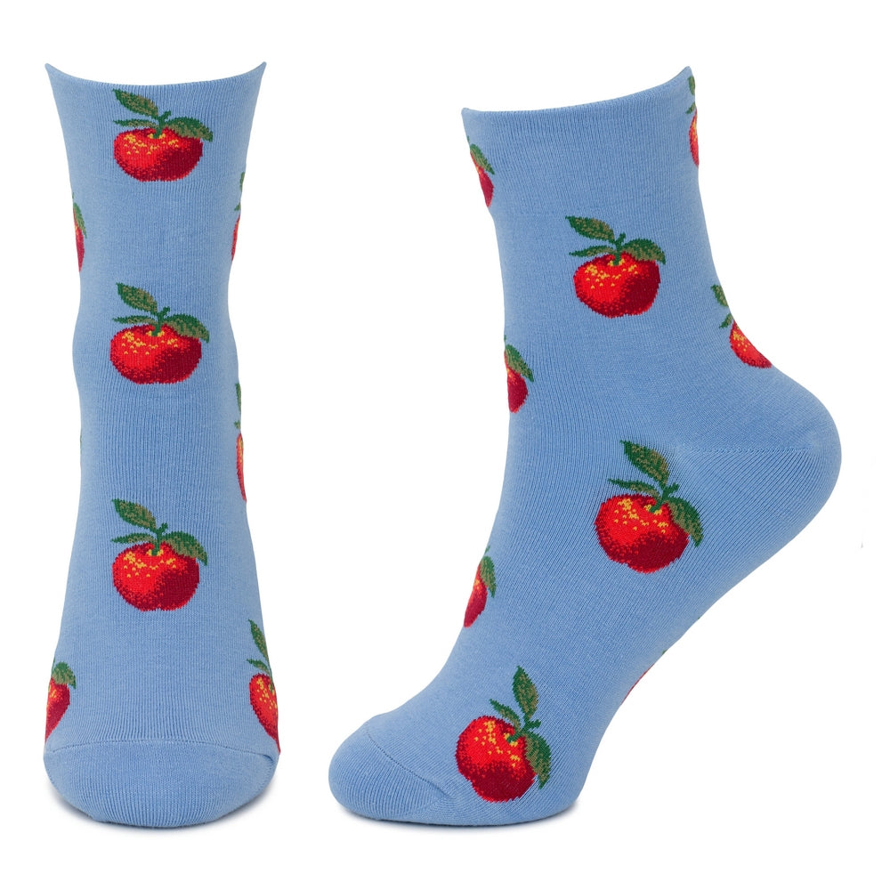 Ladies Classic Apple Blue Socks