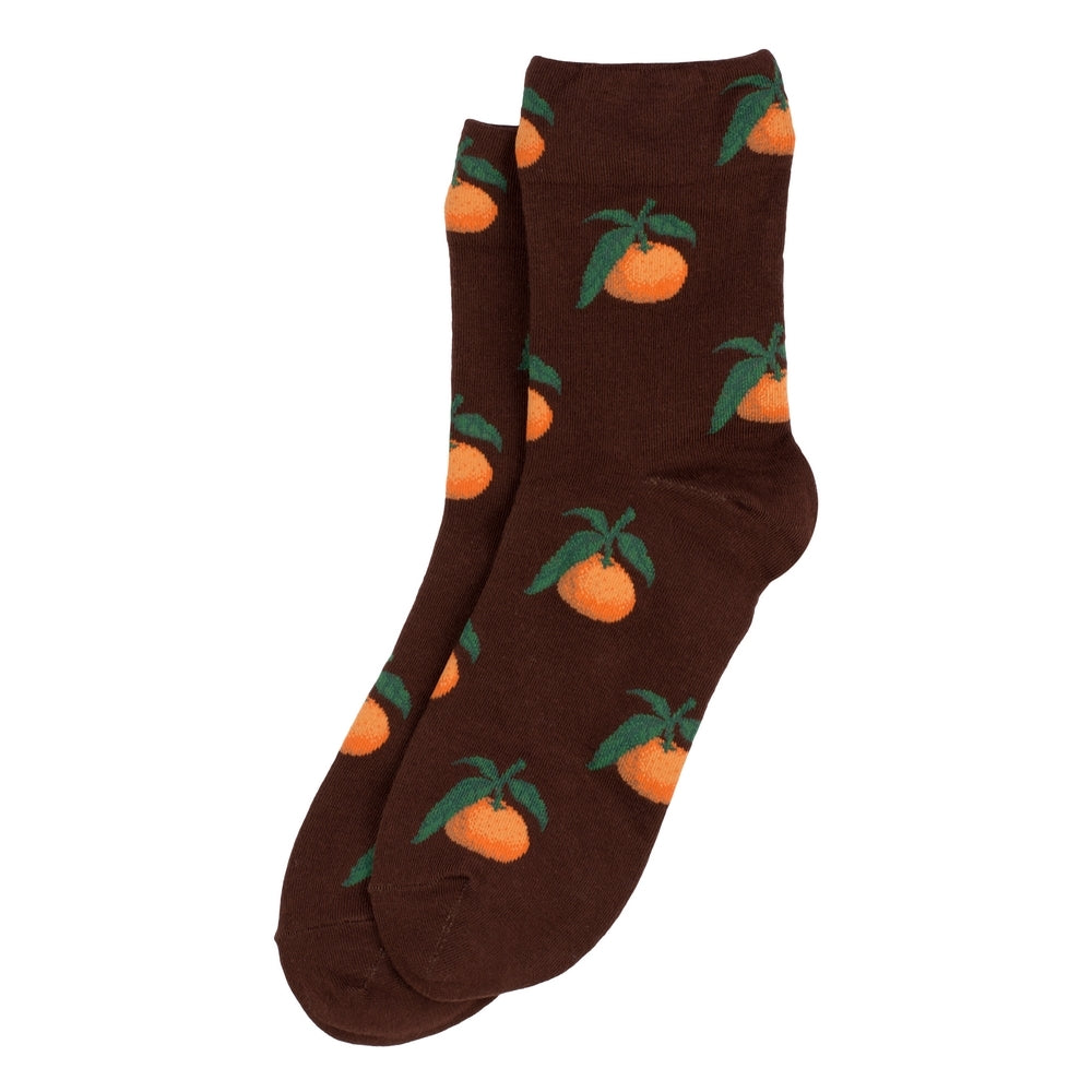 Ladies Classic Orange Brown Socks